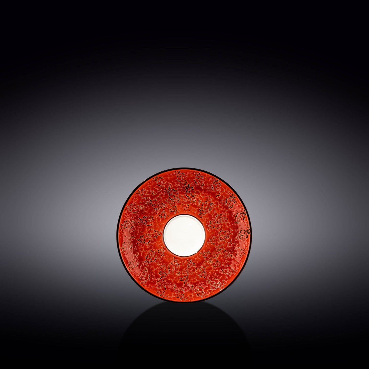 Red Porcelain Saucer 4.5" inch | 11 CM DC-Wilmax USA