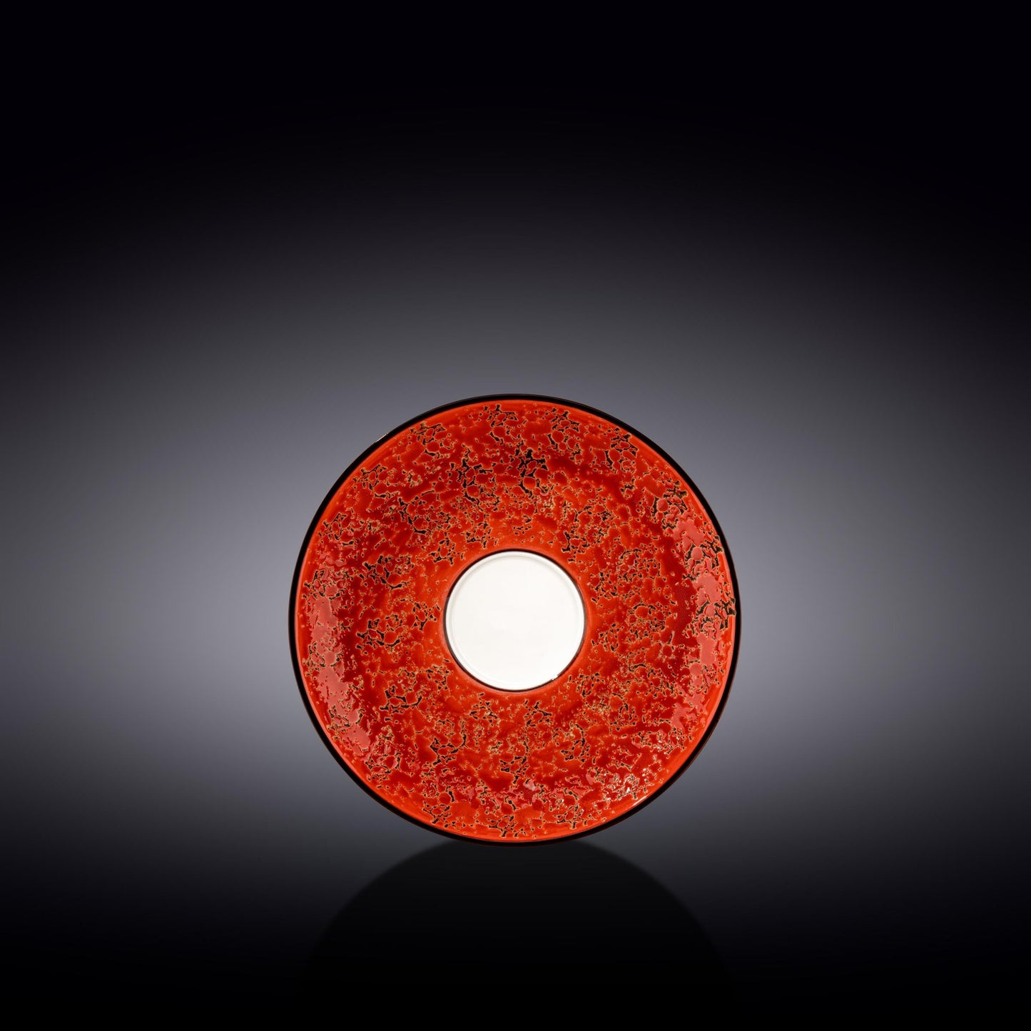 Red Porcelain Saucer 6" inch | 15 CM DC-Wilmax USA