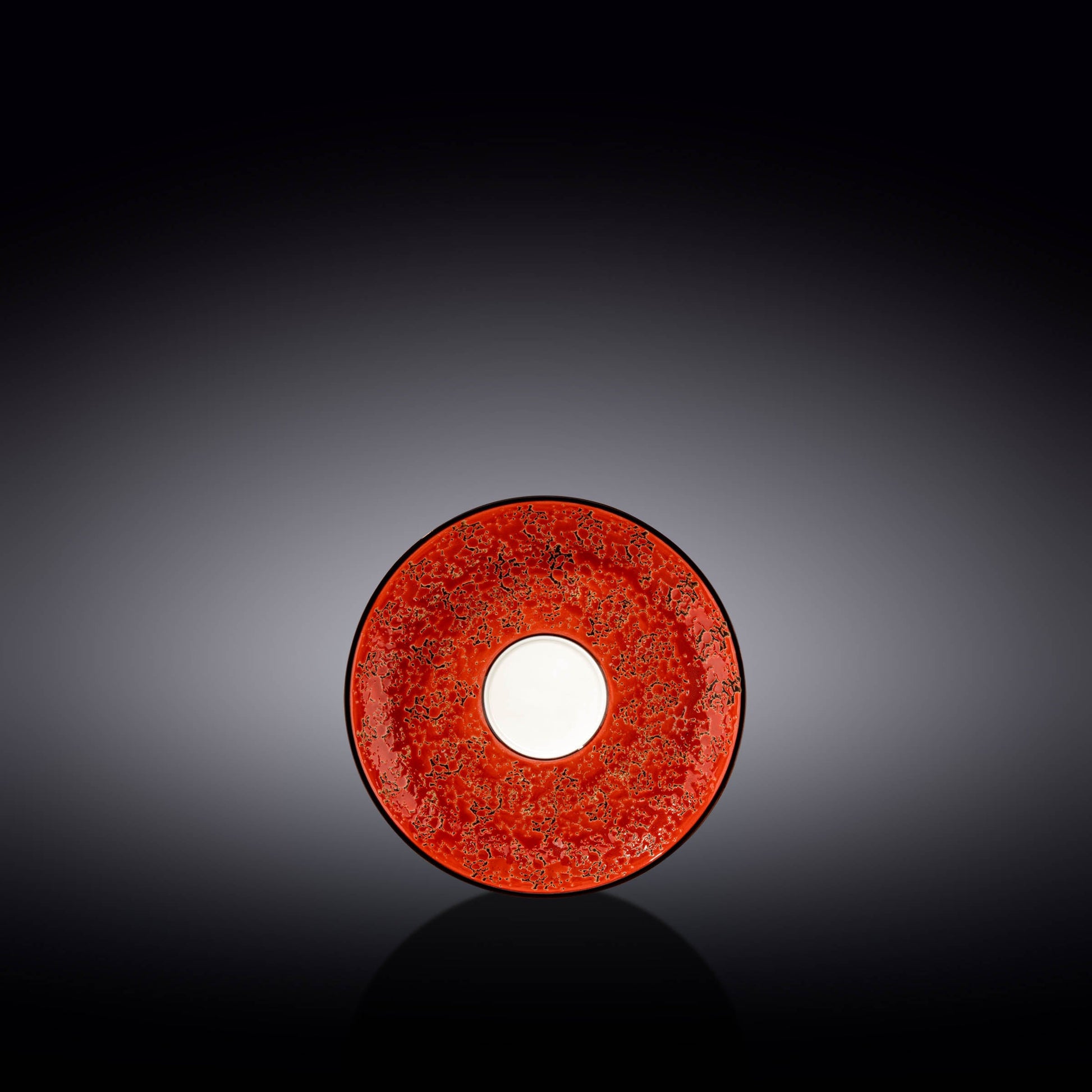 Red Porcelain Saucer 4.5" inch | 11 CM DC-Wilmax USA