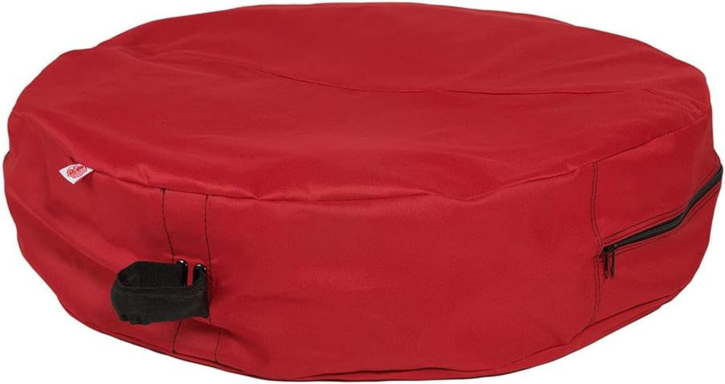 [30 Inch Wreath Storage Container] - for Christmas Wreath up to 30 Inches in Diameter | Bag Hooks Directly to Your Wire Wreath Frames to Prevent Sagging and Deformed Wreaths (30-Inch)