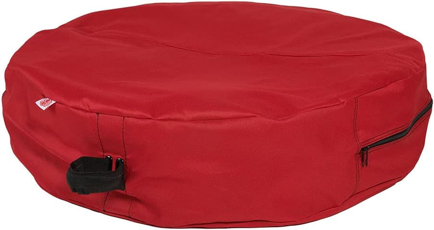 [30 Inch Wreath Storage Container] - for Christmas Wreath up to 30 Inches in Diameter | Bag Hooks Directly to Your Wire Wreath Frames to Prevent Sagging and Deformed Wreaths (30-Inch)