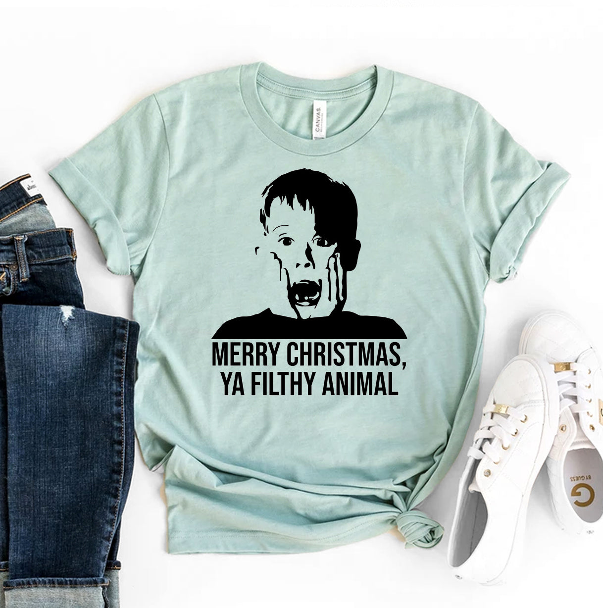 Merry Christmas Ya Filthy Animal T-shirt DC-Printliss