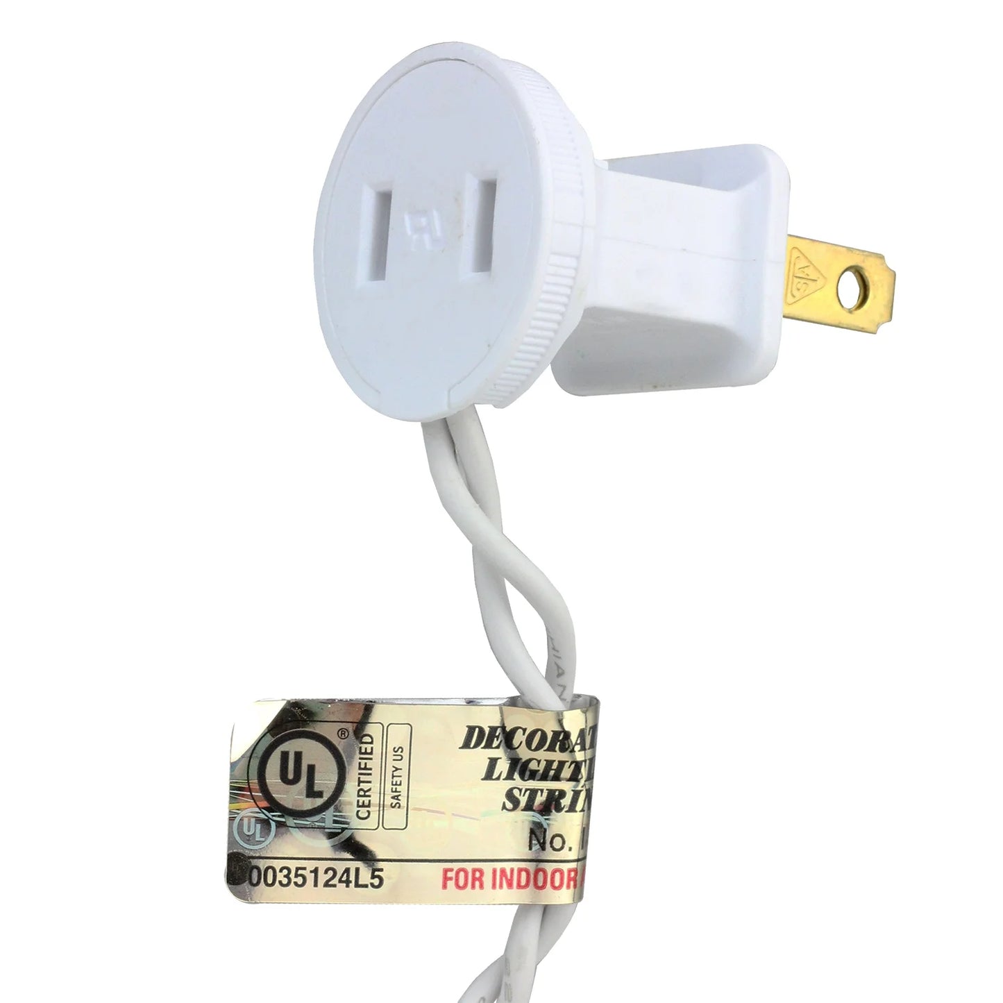 Mini Icicle Incandescent Christmas Lights - Clear - 5.75' White Wire - 100Ct