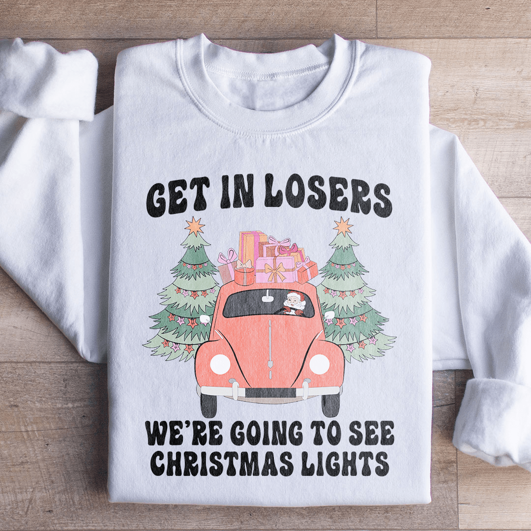 Get In Losers We're Going To See Christmas Lights DC-Merch Mallow